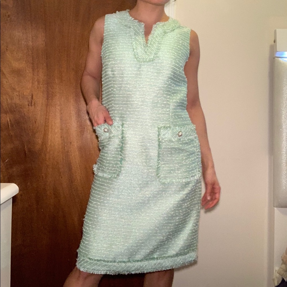 Karl Lagerfeld Midi Tweed Dress